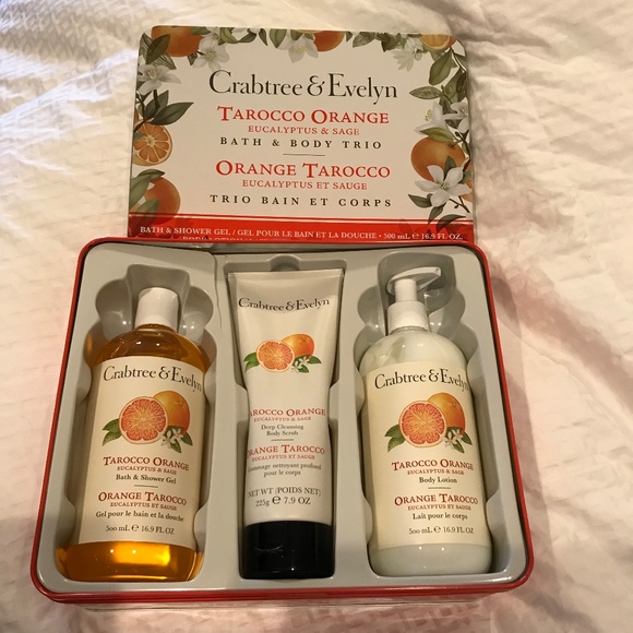 Crabtree & Evelyn Tarocco orange, eucalyptus and sage gift set -NWT - Picture 1 of 3